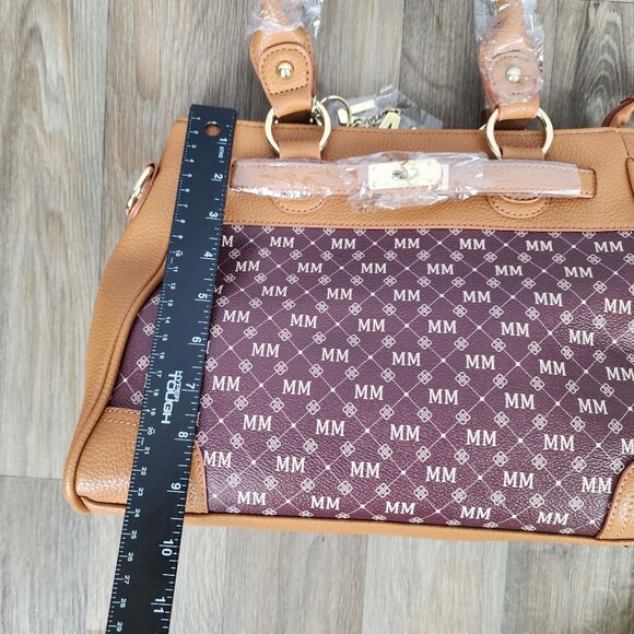 The Danbury‎ Mint Satchel Personalized Initials MM Women's Handbag Crossbody Bag - Picture 9 of 11